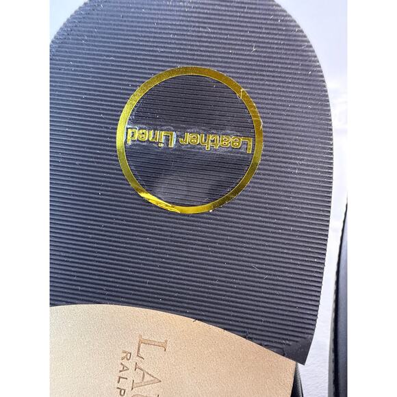 LAUREN by Ralph Lauren Wynnie Women's 6B Black Leather Loafer Slip on - Picture 10 of 12